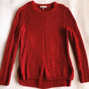 Red Madewell Pullover Knit Sweater